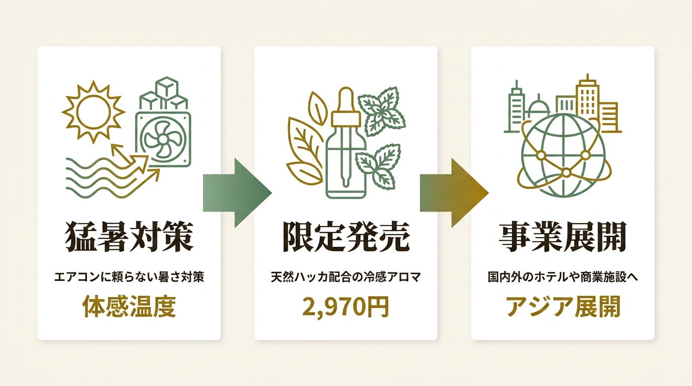 アットアロマ株式会社 ニュース要点の図解