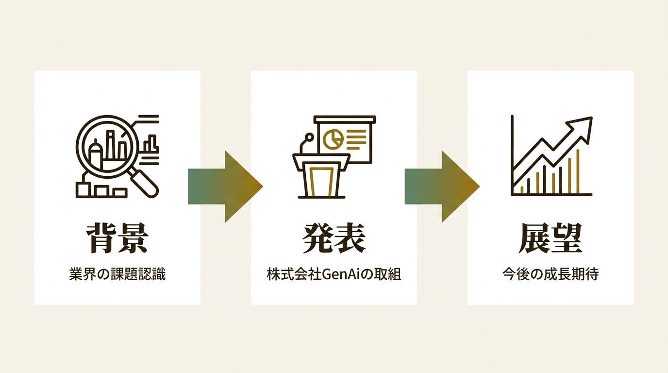 株式会社GenAi ニュース要点の図解