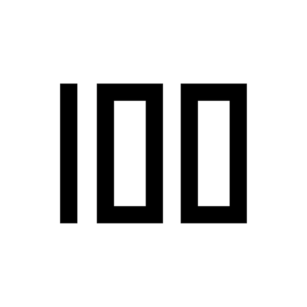 株式会社100 ロゴ