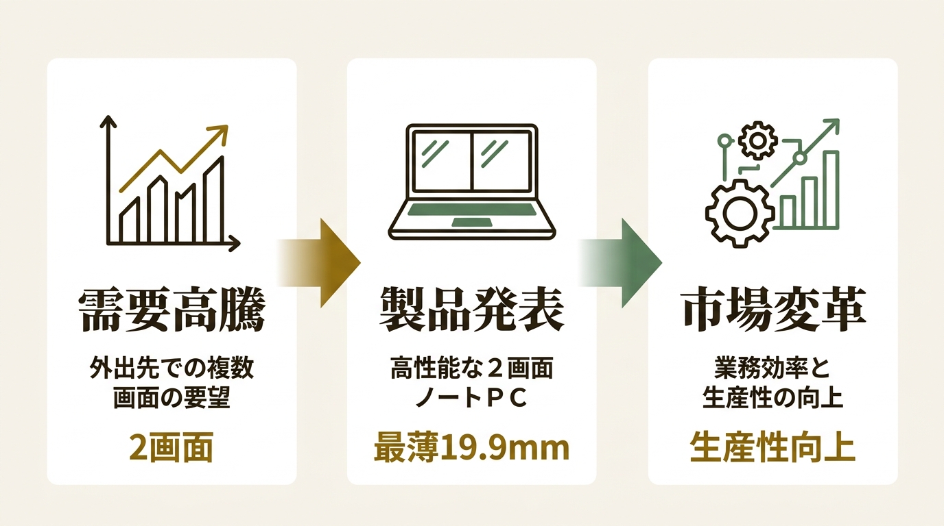 ASUS JAPAN株式会社 ニュース要点の図解